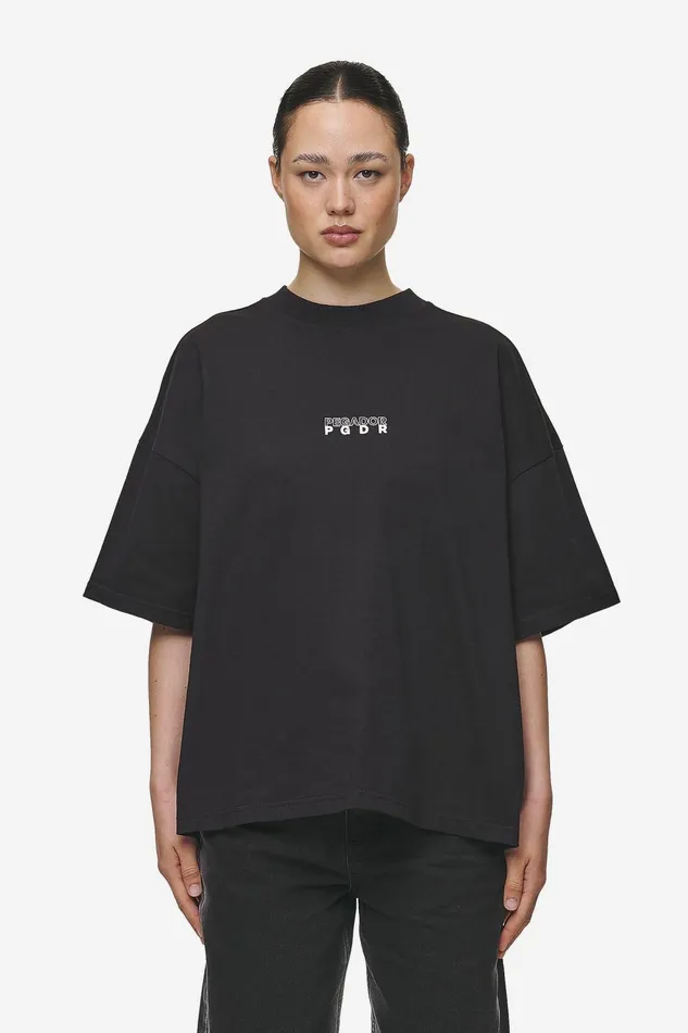 Women Pegador Tees Nisa Heavy Oversized Tee Washed Black Women Pegador Tees Nisa Heavy Oversized Tee Washed Black