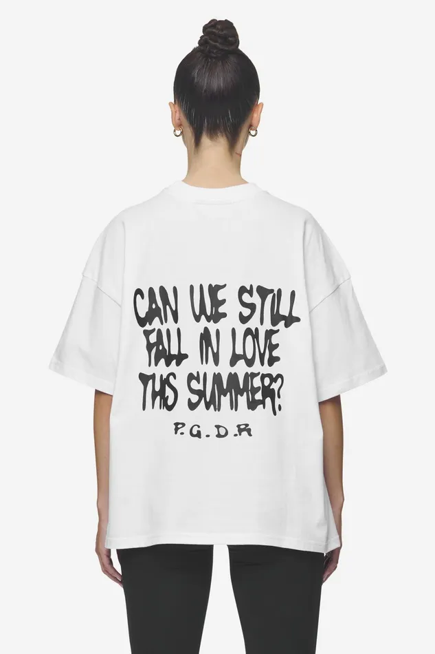 Women Pegador Tees Ramira Heavy Oversized Tee White