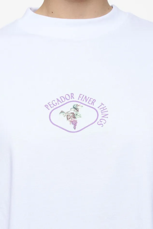 Women Pegador Tees Sovana Heavy Oversized Tee White Women Pegador Tees Sovana Heavy Oversized Tee White