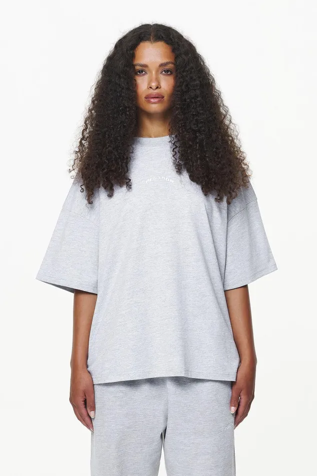 Women Pegador Tees Thames Heavy Oversized Tee Grey Melange