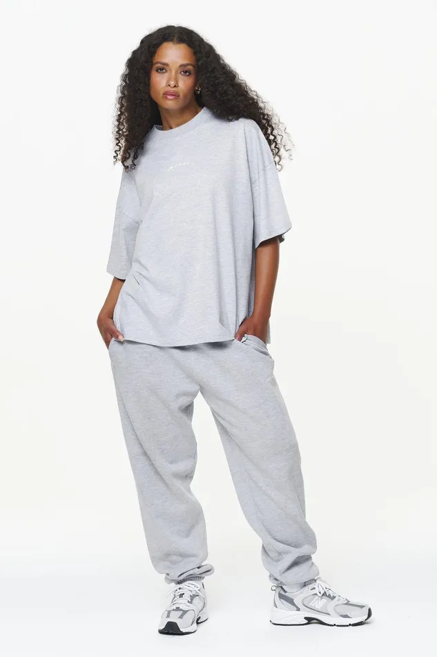 Women Pegador Tees Thames Heavy Oversized Tee Grey Melange Women Pegador Tees Thames Heavy Oversized Tee Grey Melange
