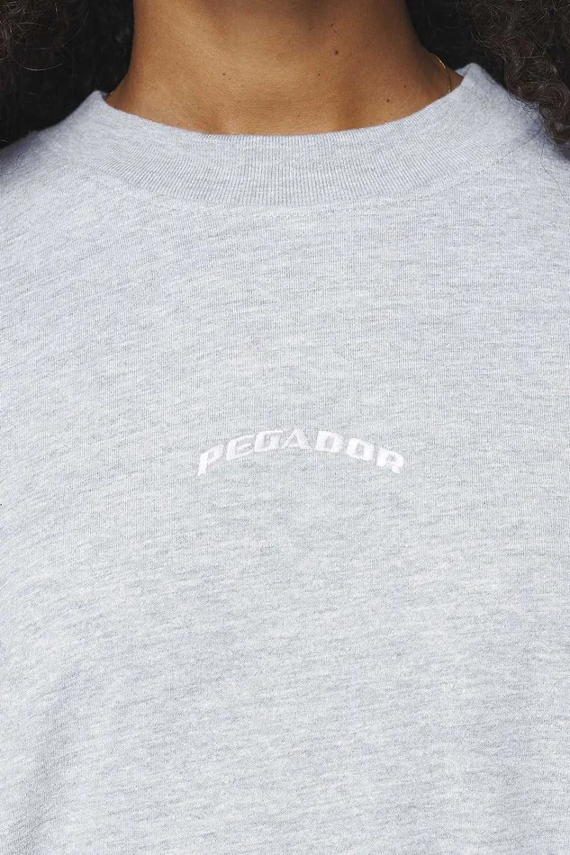 Women Pegador Tees Thames Heavy Oversized Tee Grey Melange Women Pegador Tees Thames Heavy Oversized Tee Grey Melange