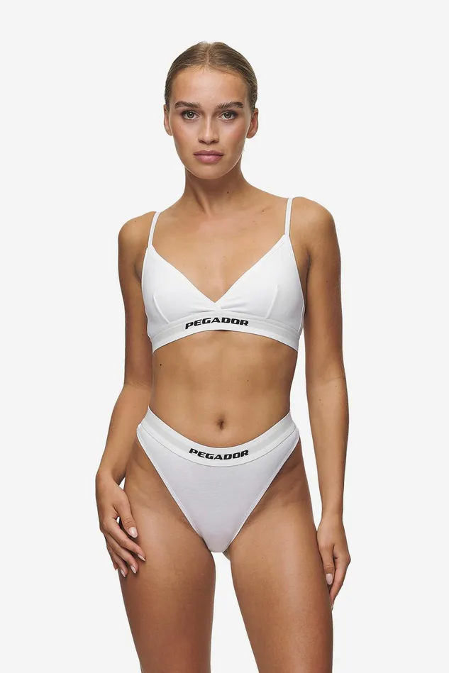Women Pegador Underwear Senya Triangle Bralette White Black