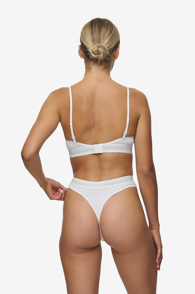 Women Pegador Underwear Senya Triangle Bralette White Black Women Pegador Underwear Senya Triangle Bralette White Black