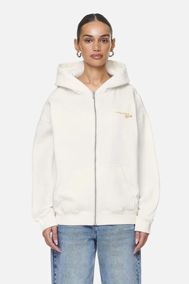 Women Pegador Zip Hoodies Berri Oversized Zip HoodieWashed Coconut Milk Women Pegador Zip Hoodies Berri Oversized Zip HoodieWashed Coconut Milk
