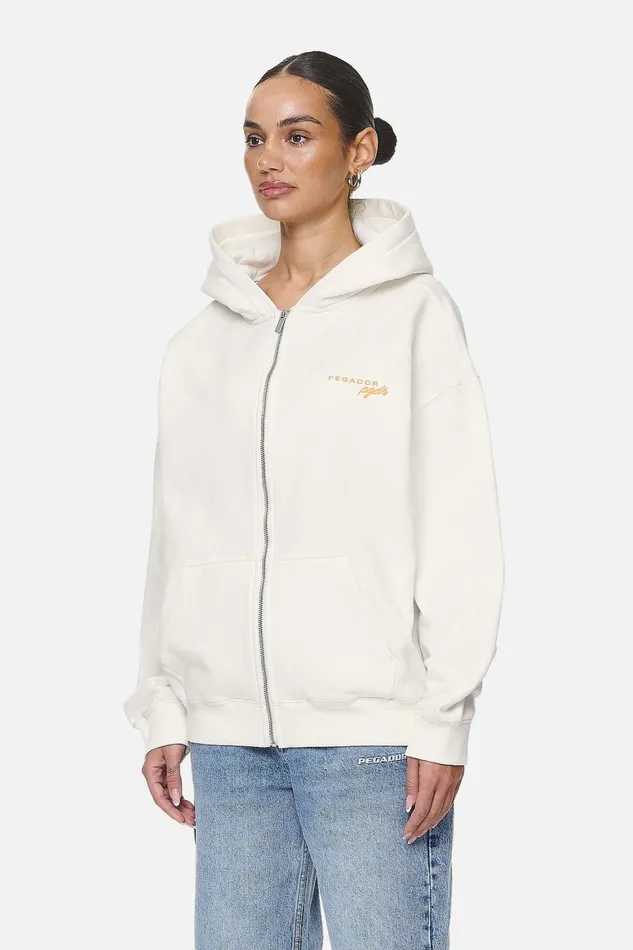 Women Pegador Zip Hoodies Berri Oversized Zip HoodieWashed Coconut Milk Women Pegador Zip Hoodies Berri Oversized Zip HoodieWashed Coconut Milk