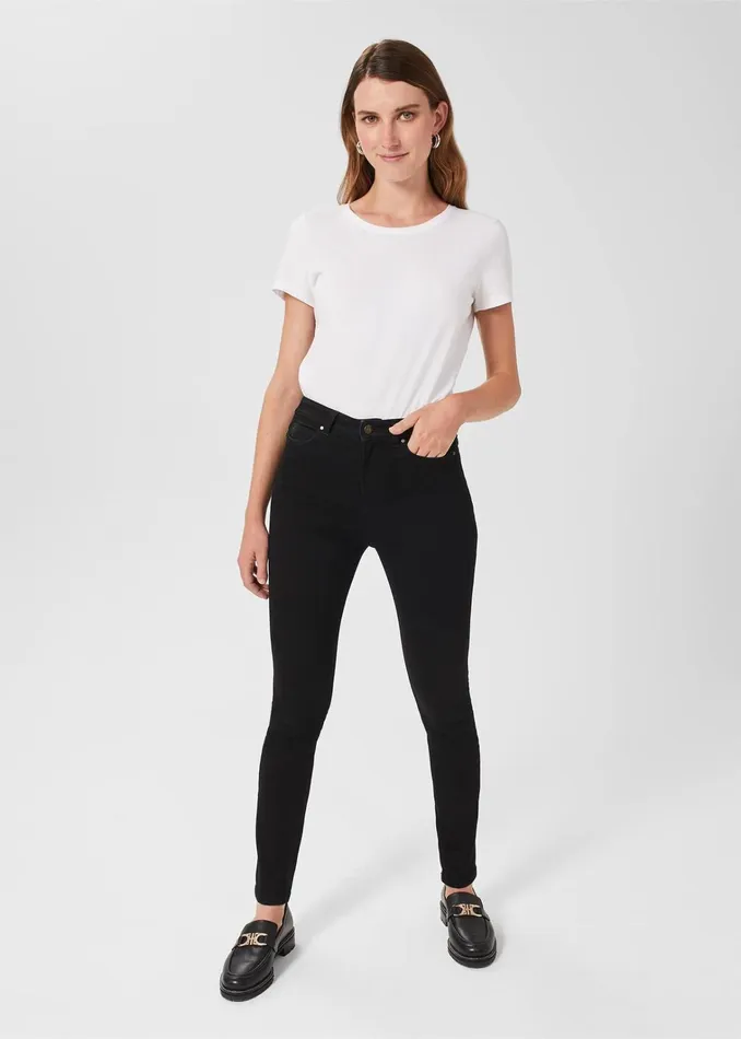 Women Petite Gia Sculpting Jeans Black Hobbs Trousers