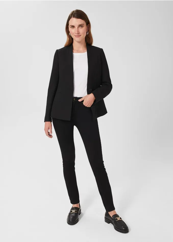 Women Petite Gia Sculpting Jeans Black Hobbs Trousers