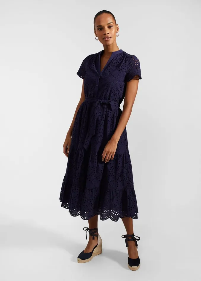 Women Petite Rhianne Dress True Navy Hobbs Dresses and Jumpsuits