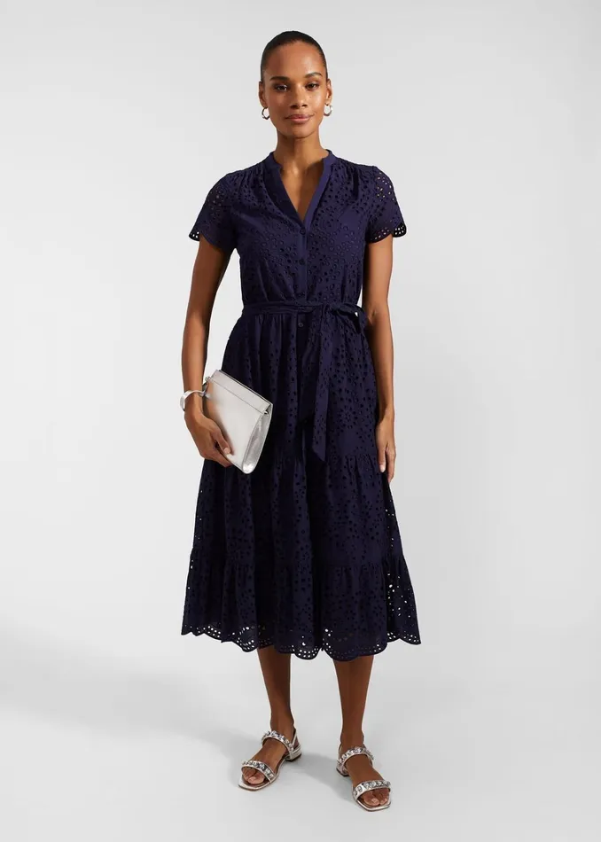 Women Petite Rhianne Dress True Navy Hobbs Dresses and Jumpsuits