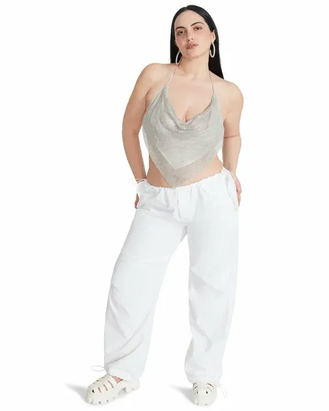 Women PIA PARACHUTE PANT WHITE White Steve Madden Bottoms Women PIA PARACHUTE PANT WHITE White Steve Madden Bottoms