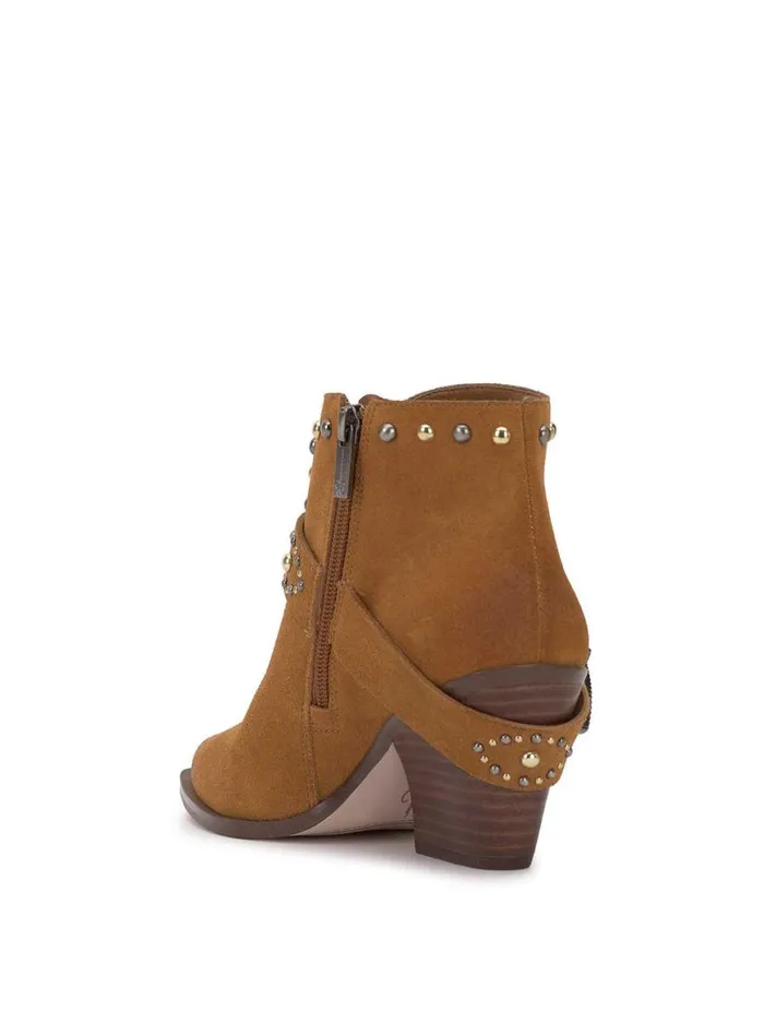 Women Pivvy Western Buckle Bootie In Brown Sugar Jessica Simpson Boots and Booties