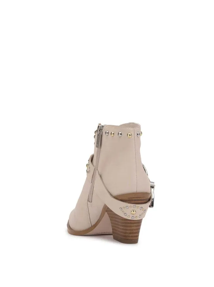 Women Pivvy Western Buckle Bootie In Chalk Jessica Simpson Boots and Booties