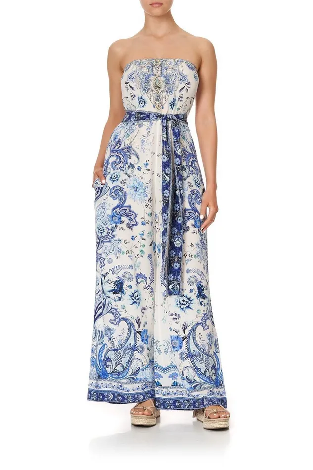 Women Playsuits and Jumpsuits Camilla Tie Waist Strapless Jumpsuit Talking About A Revolution