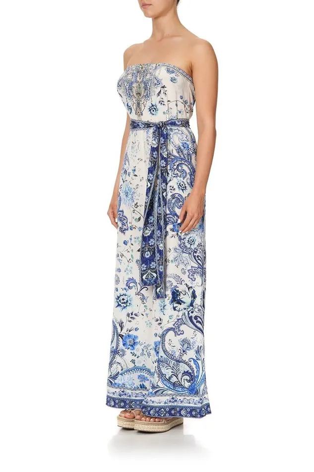 Women Playsuits and Jumpsuits Camilla Tie Waist Strapless Jumpsuit Talking About A Revolution