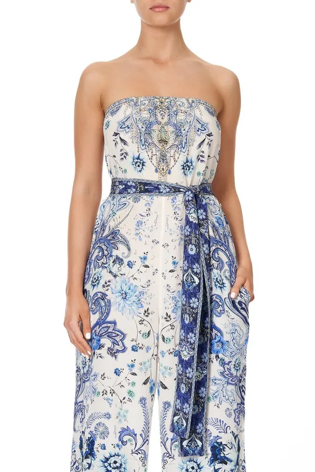 Women Playsuits and Jumpsuits Camilla Tie Waist Strapless Jumpsuit Talking About A Revolution