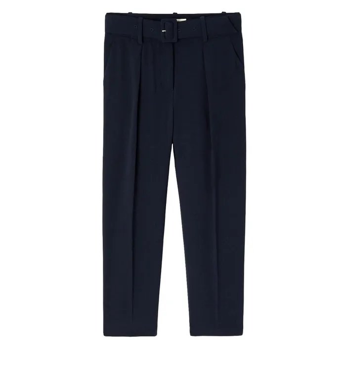 Women Pleat Trousers 8211 Navy Blue Promod Trousers Women Pleat Trousers 8211 Navy Blue Promod Trousers