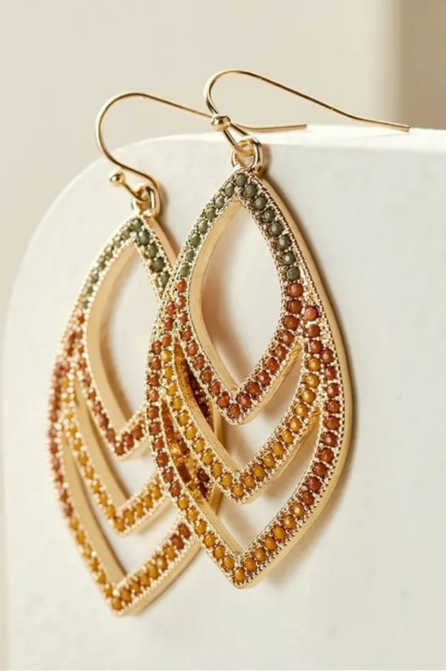 Women Pluma Drop Earrings Greenbrown Multi Soft Surroundings Jewelry Women Pluma Drop Earrings Greenbrown Multi Soft Surroundings Jewelry