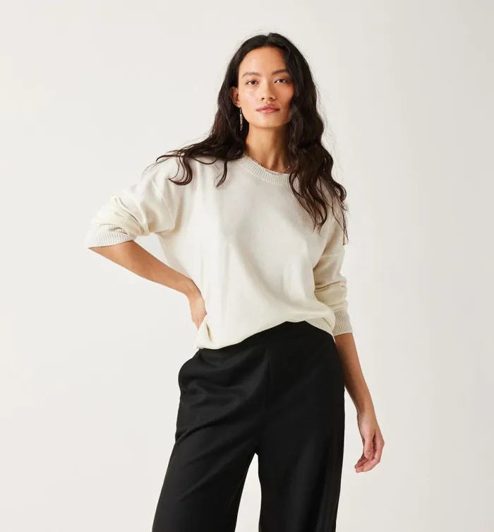 Women Pure Wool Jumper 8211 Ecru Promod Jumpers And Cardigans