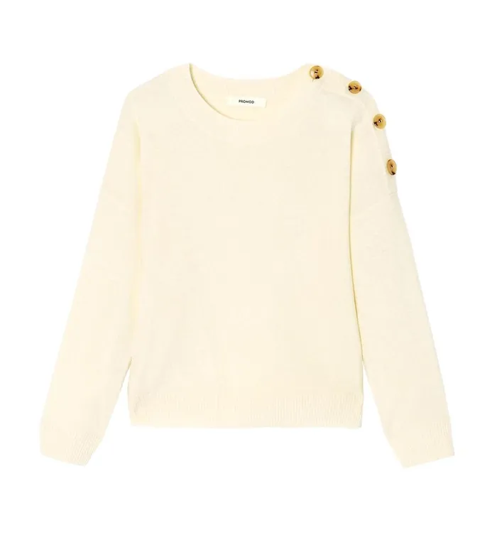 Women Pure Wool Jumper 8211 Ecru Promod Jumpers And Cardigans Women Pure Wool Jumper 8211 Ecru Promod Jumpers And Cardigans