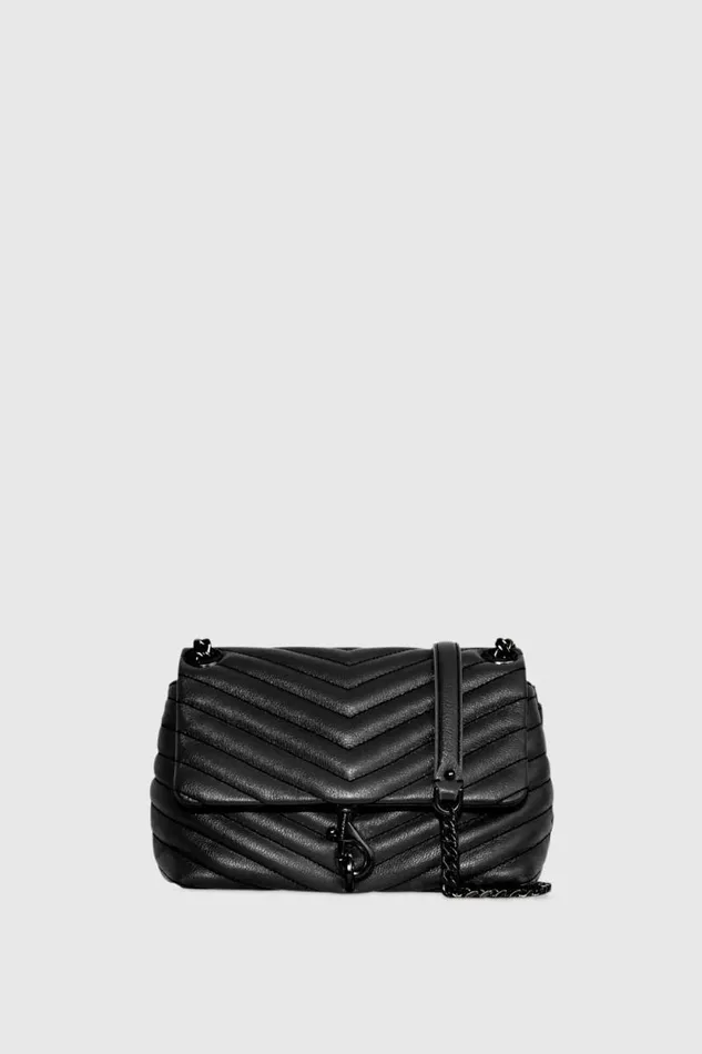 Women Rebecca Minkoff Crossbody Bags Edie Crossbody Blackblack Shellac