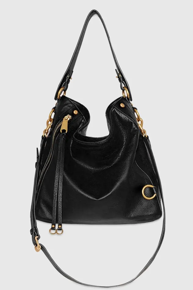 Women Rebecca Minkoff Hobo Bags MAB Hobo Blackantique Brass