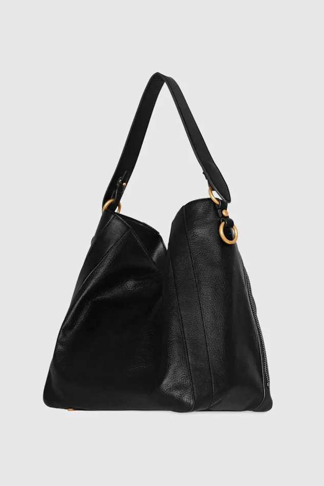 Women Rebecca Minkoff Hobo Bags MAB Hobo Blackantique Brass Women Rebecca Minkoff Hobo Bags MAB Hobo Blackantique Brass