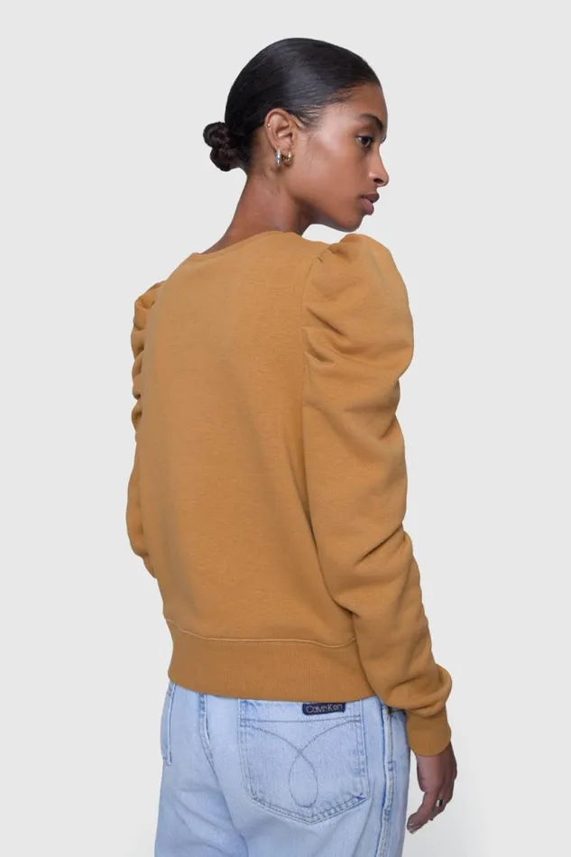 Women Rebecca Minkoff Tops Janine Sweatshirt Caramel Women Rebecca Minkoff Tops Janine Sweatshirt Caramel