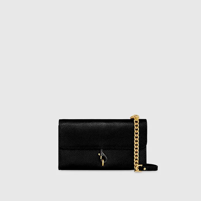 Women Rebecca Minkoff Wallets Megan Wallet On Chain Black Women Rebecca Minkoff Wallets Megan Wallet On Chain Black