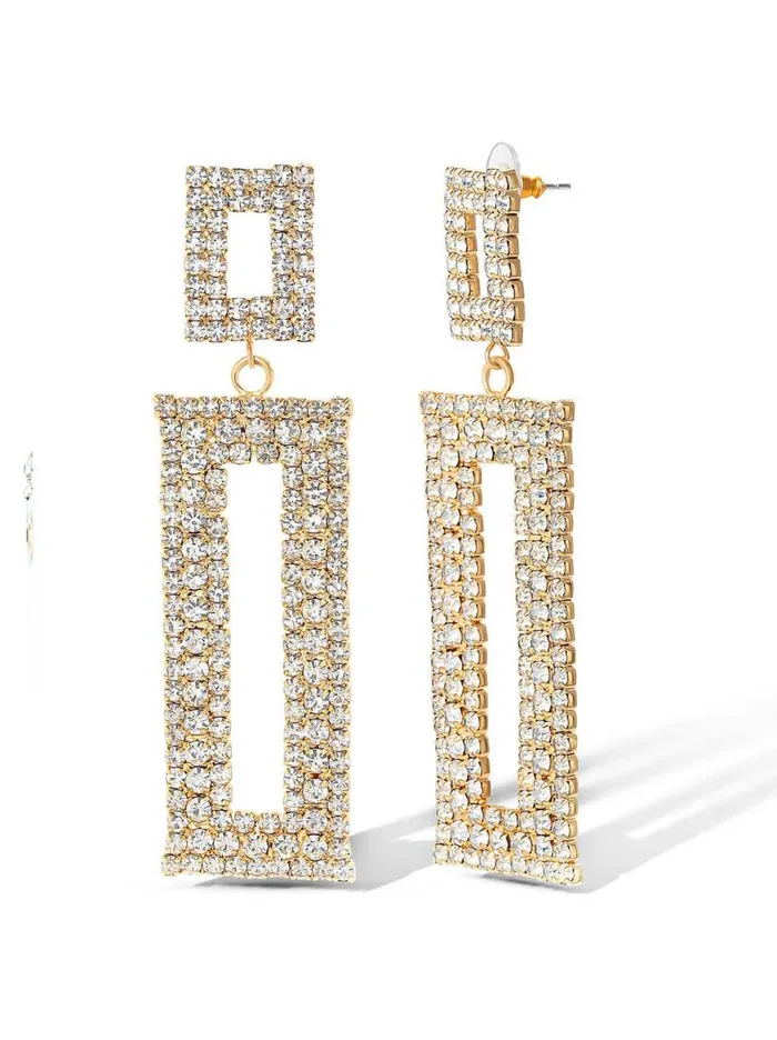 Women Rectangle Drop Earrings Jessica Simpson Earrings