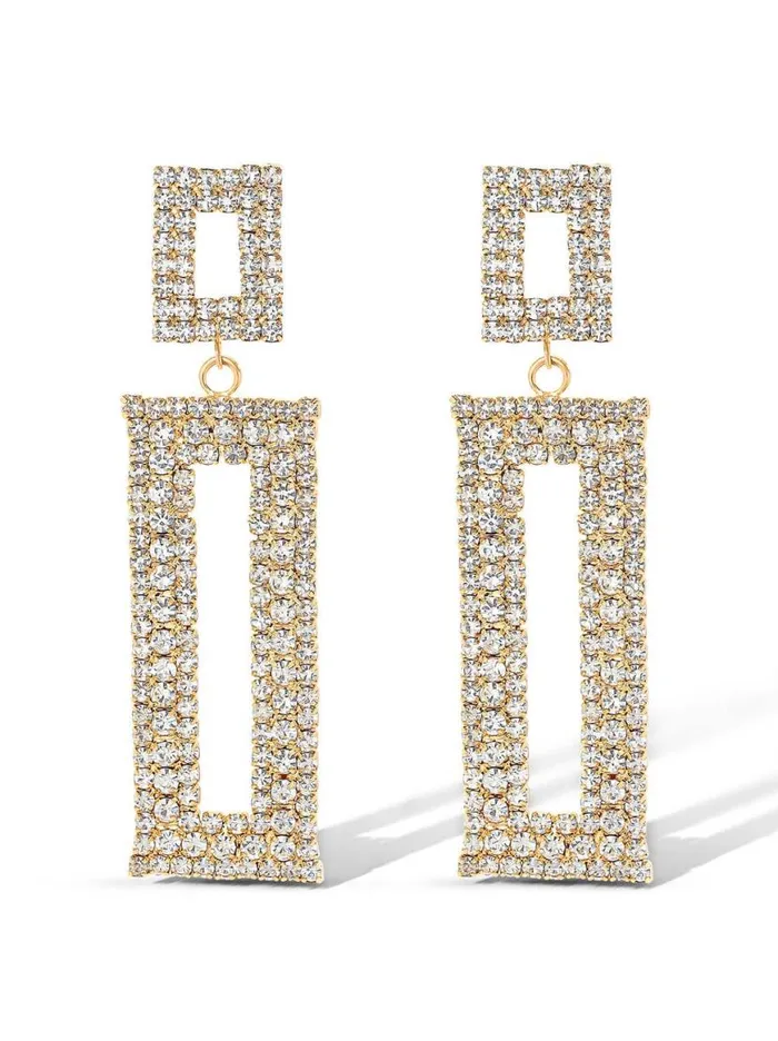 Women Rectangle Drop Earrings Jessica Simpson Earrings