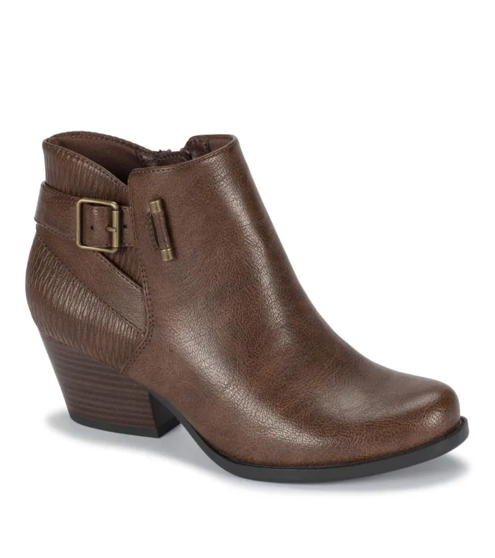 Women Reggie Block Heel Bootie Dark Brown Baretraps Booties