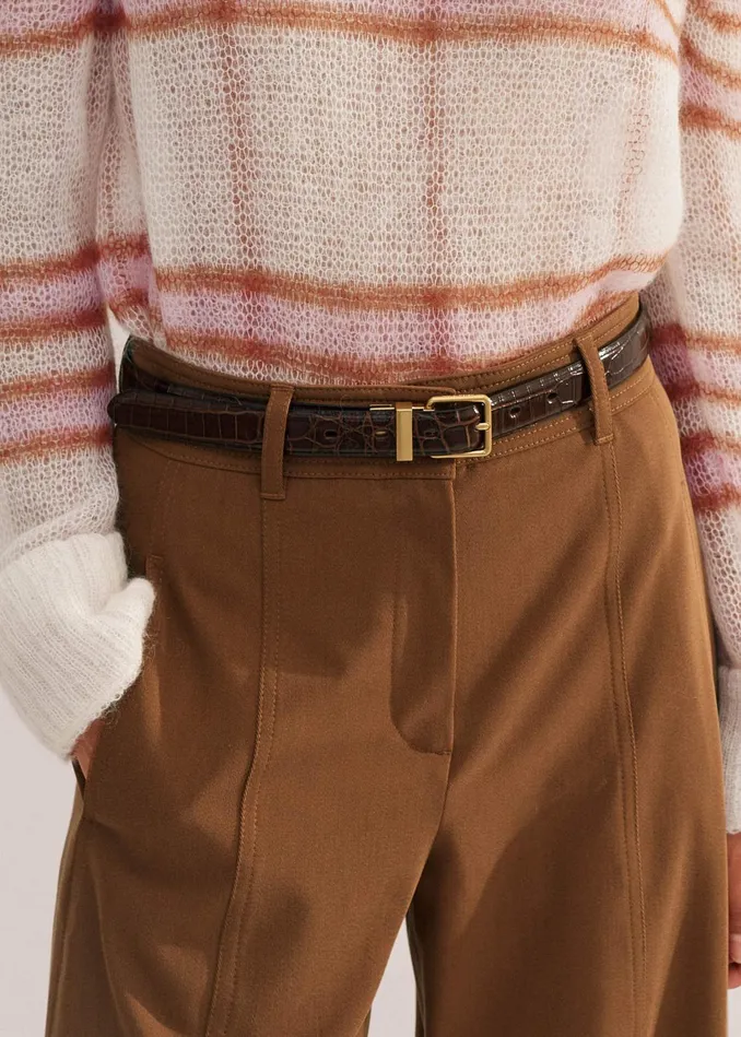 Women Reversible Belt Conkerblack MEEM