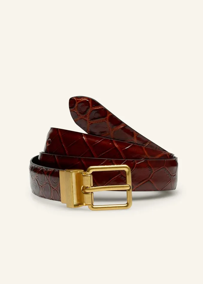 Women Reversible Belt Conkerblack MEEM