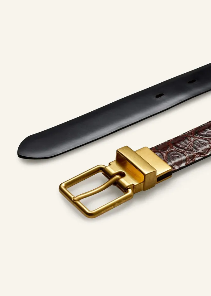 Women Reversible Belt Conkerblack MEEM