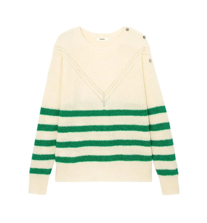 Women Ribbed Oversized Jumper 8211 Green Stripes Promod Jumpers And Cardigans Women Ribbed Oversized Jumper 8211 Green Stripes Promod Jumpers And Cardigans