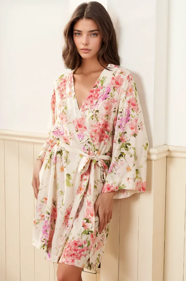 Women Robes and Pajamas YUMI KIM DREAM LOVER ROBE Soft Kiss Ivory