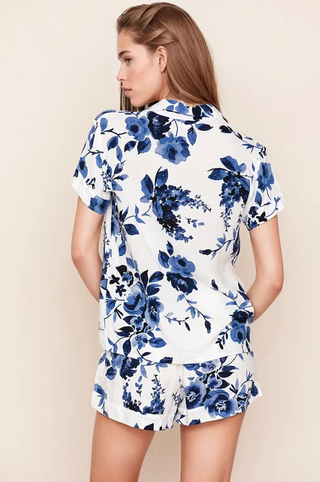 Women Robes and Pajamas YUMI KIM Floral Pajama Short Set Floral Pajama Set Watercolor Bouquet Women Robes and Pajamas YUMI KIM Floral Pajama Short Set Floral Pajama Set Watercolor Bouquet