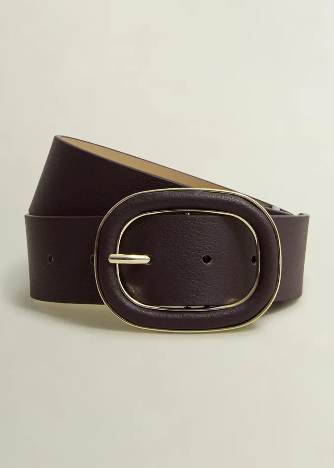 Women Rory Leather Waist Belt Malbec Purple Hobbs Belts