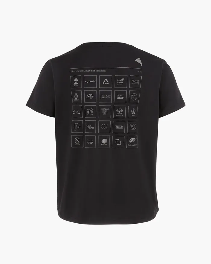 Women Runa Elements Organic Cotton Short Sleeve Tee Raven Klttermusen TShirts