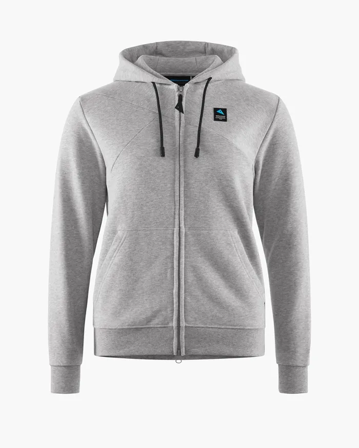 Women Runa Maker Zip Hoodie WoZipped Sweater Grey Melange Klttermusen Fleeces and Sweaters Women Runa Maker Zip Hoodie WoZipped Sweater Grey Melange Klttermusen Fleeces and Sweaters