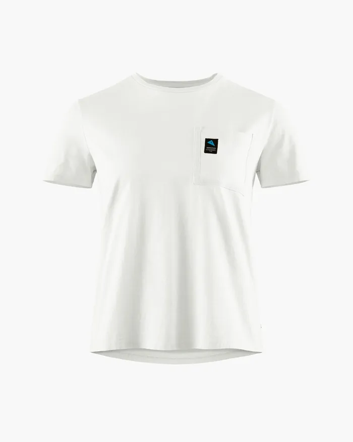 Women Runa Pocket WoShort Sleeve Tee Snow Klttermusen TShirts