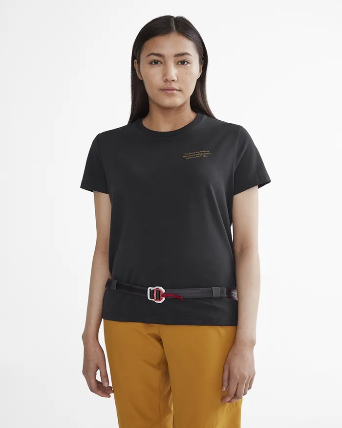 Women Runa Statement Legacy Short Sleeve Tee Raven Klttermusen TShirts
