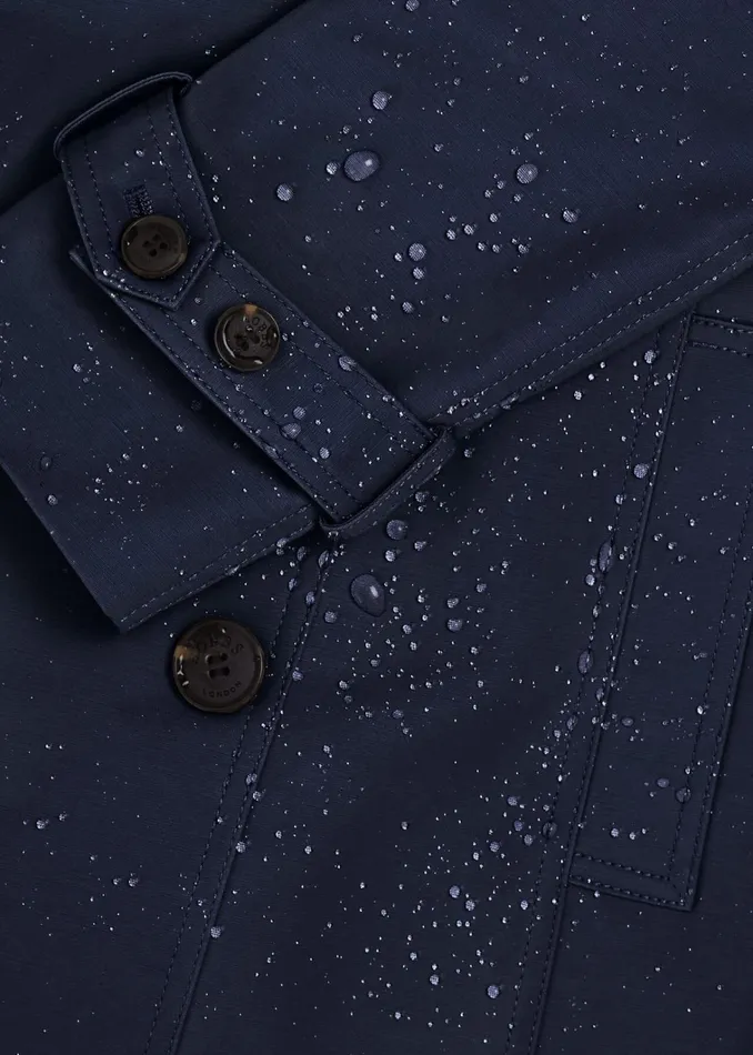 Women Saskia Water Resistant Trench Coat Navy Hobbs Coats and Jackets
