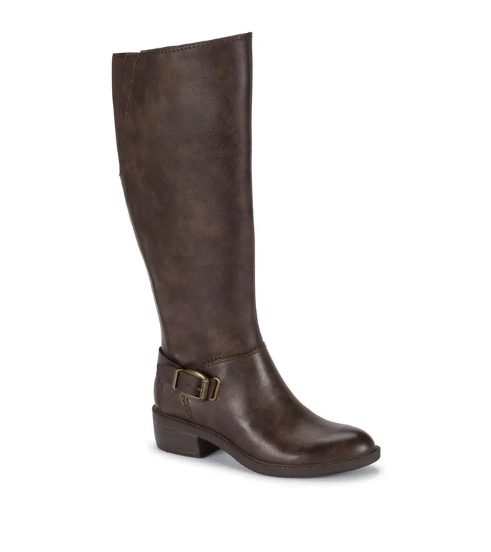 Women Sasson Wide Calf Tall Boot Dark Brown Baretraps Wide Calf Boots