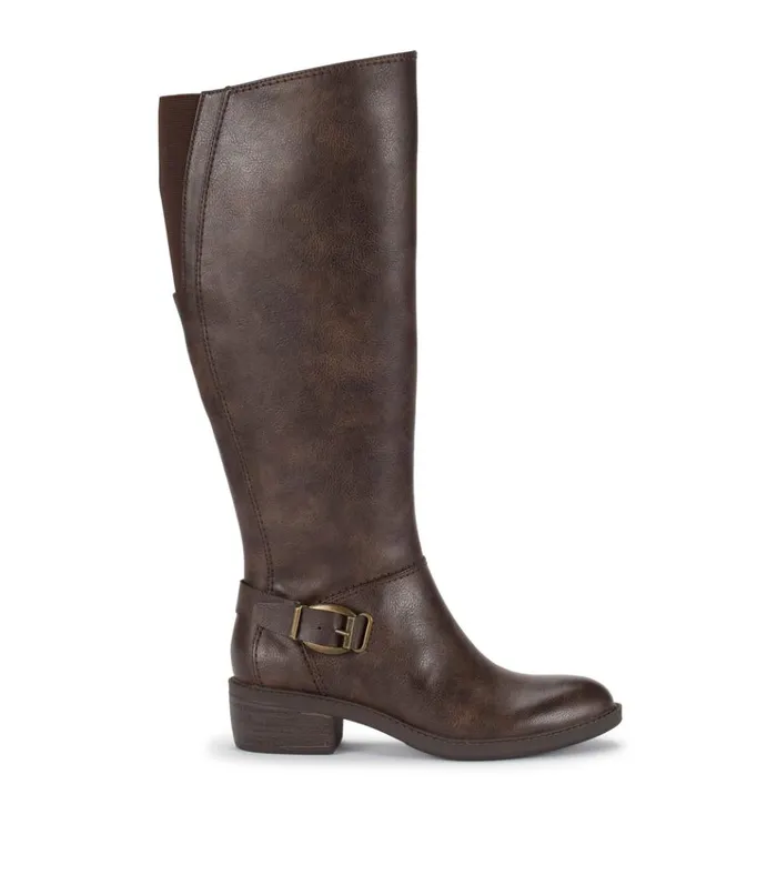 Women Sasson Wide Calf Tall Boot Dark Brown Baretraps Wide Calf Boots