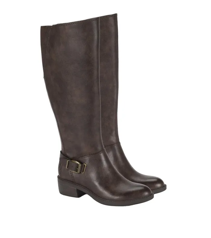 Women Sasson Wide Calf Tall Boot Dark Brown Baretraps Wide Calf Boots