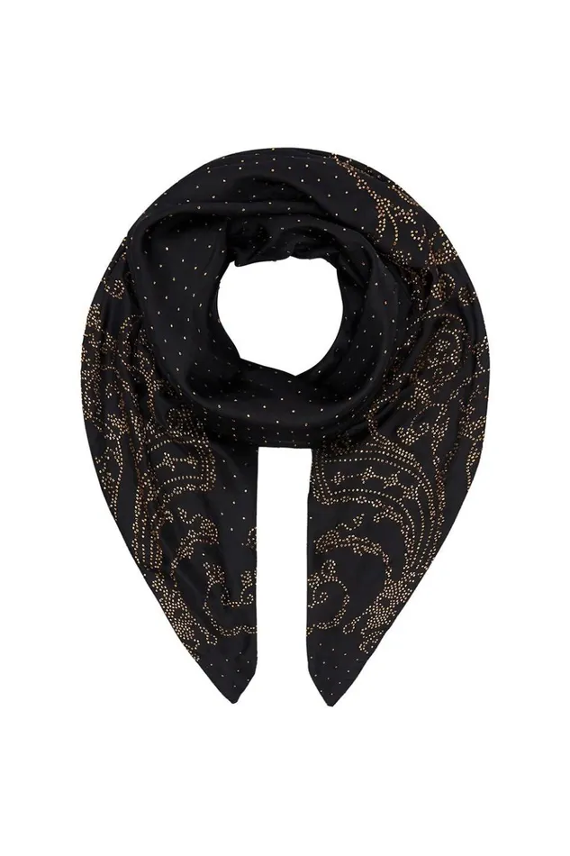 Women Scarves Camilla Large Square Scarf Luxe Black