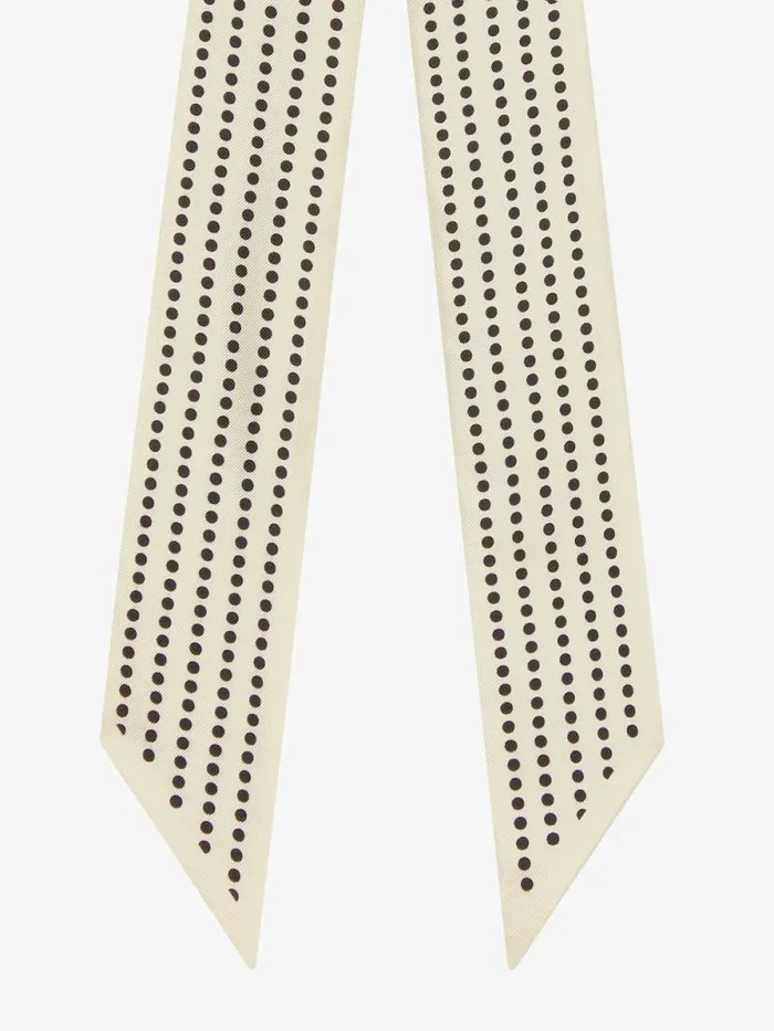 Women Scarves Givenchy Polka Dots Bandeau In Silk Ivoryblack Women Scarves Givenchy Polka Dots Bandeau In Silk Ivoryblack