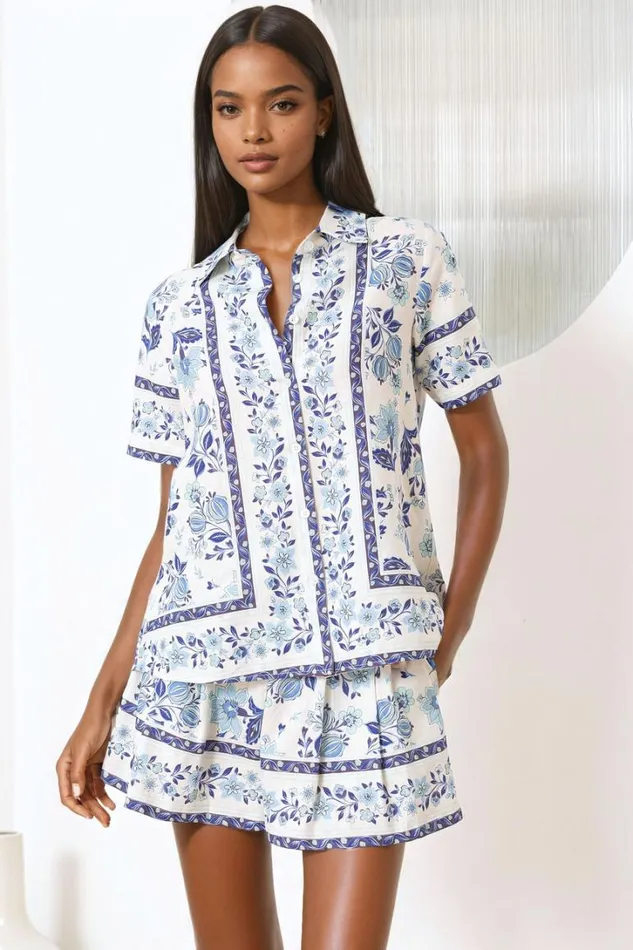 Women Sets YUMI KIM CARLY LINEN TOP Honeycomb Ivory